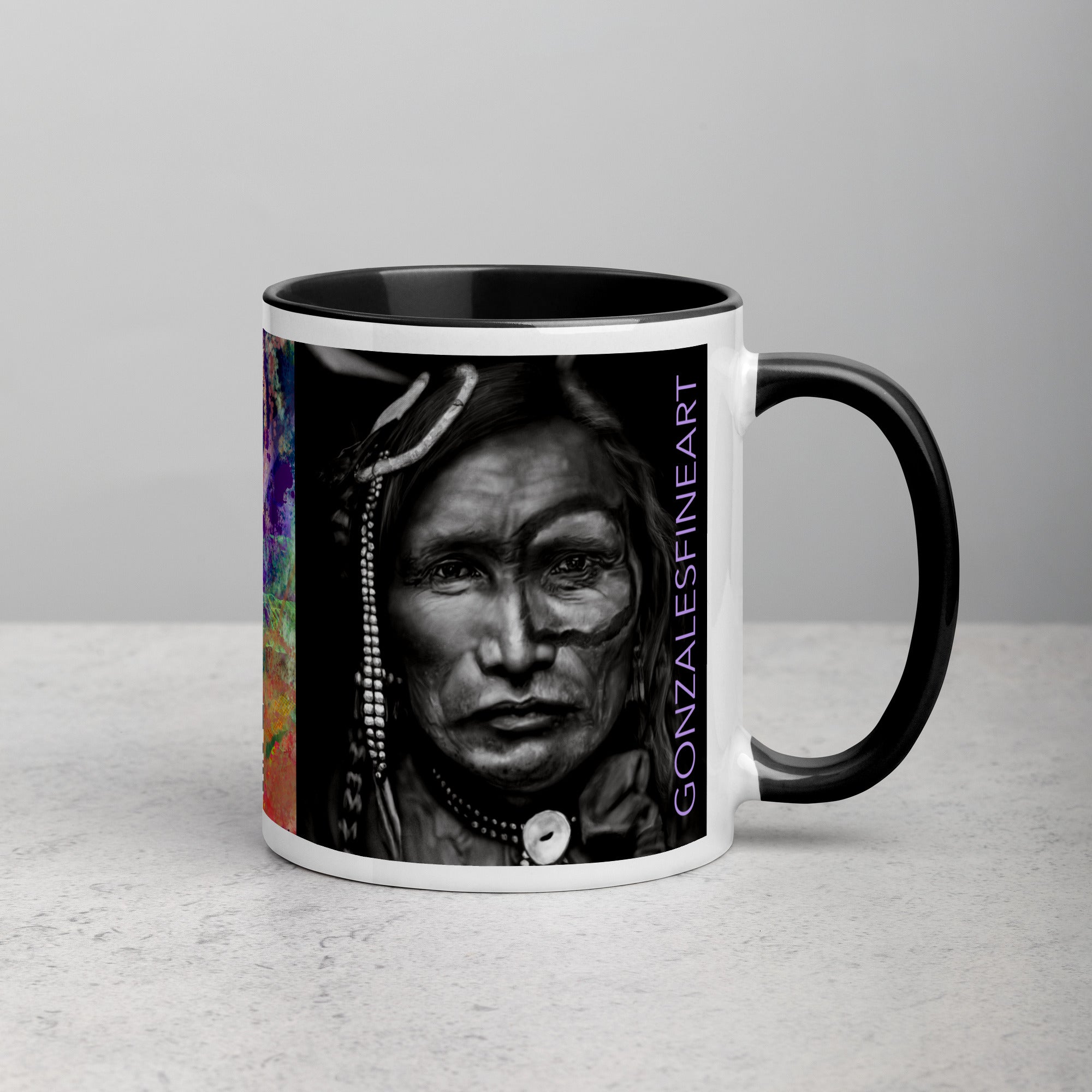 Iron White Man Mug with Color Inside