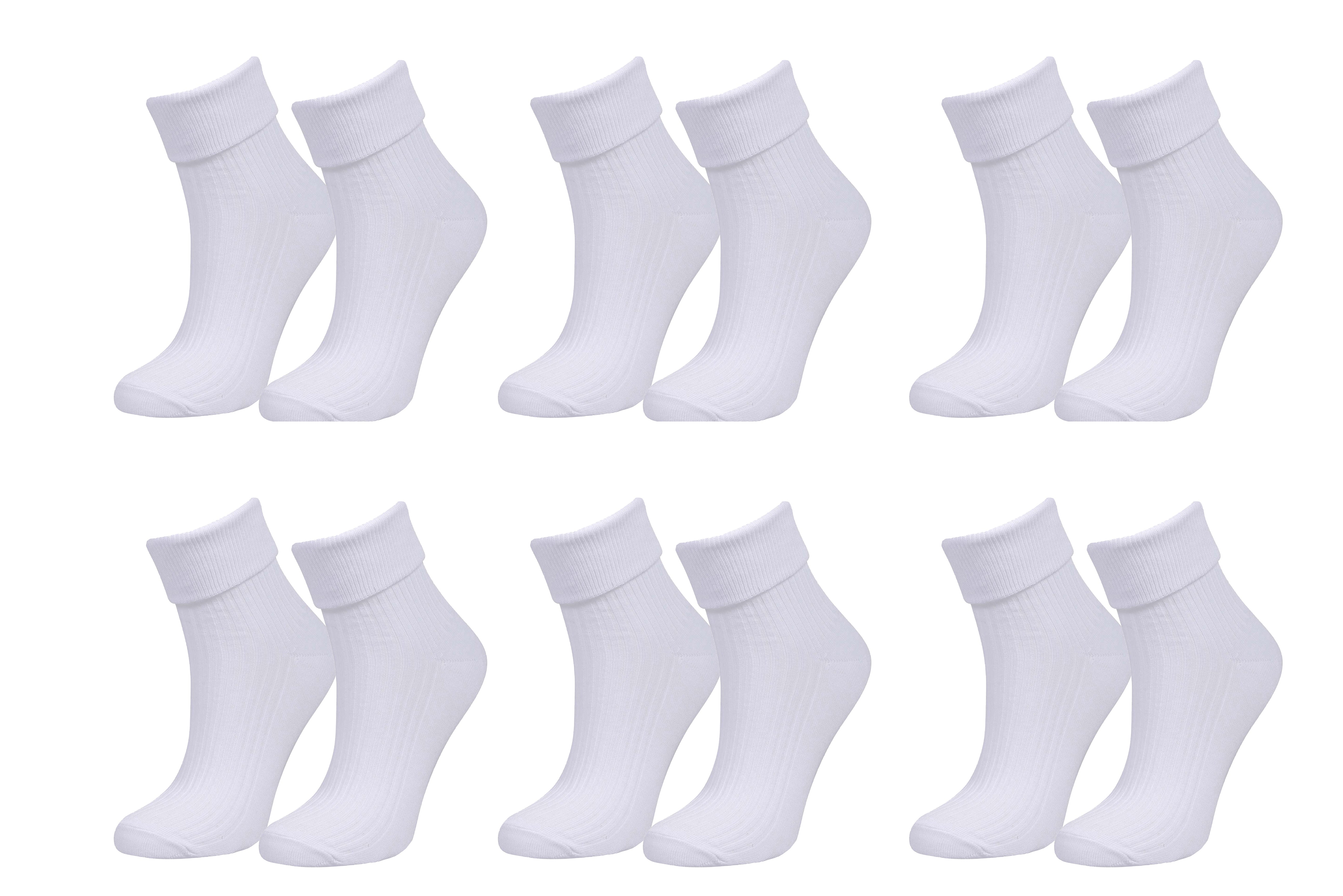 98% Organic Cotton Luxury Women's Socks 6-Pack.