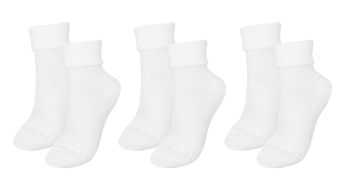 tittimitti®100% Organic Combed Cotton Luxury Women's Socks 3-Pack. Made in Italy.
