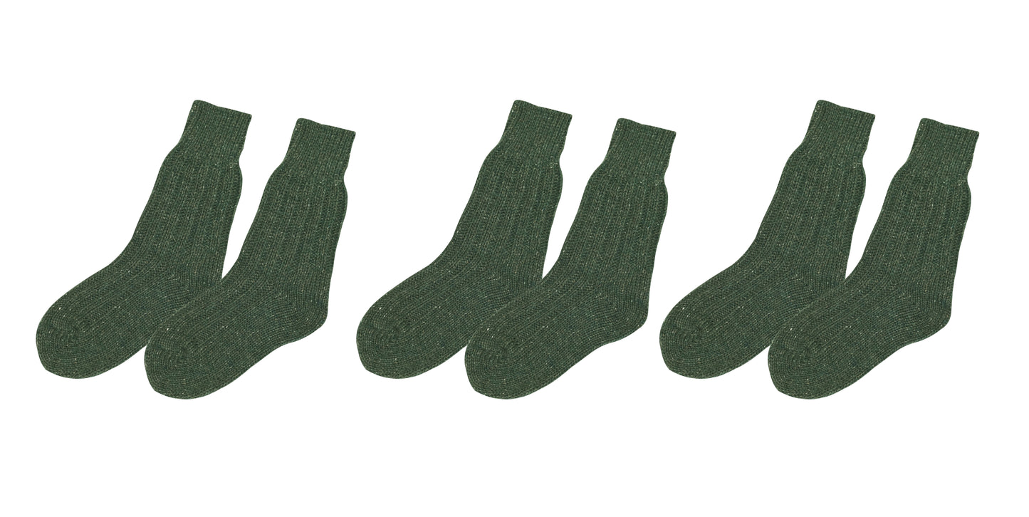tittimitti® Wool-Silk Blend Women's Socks. 3 Pairs. Made in Italy.