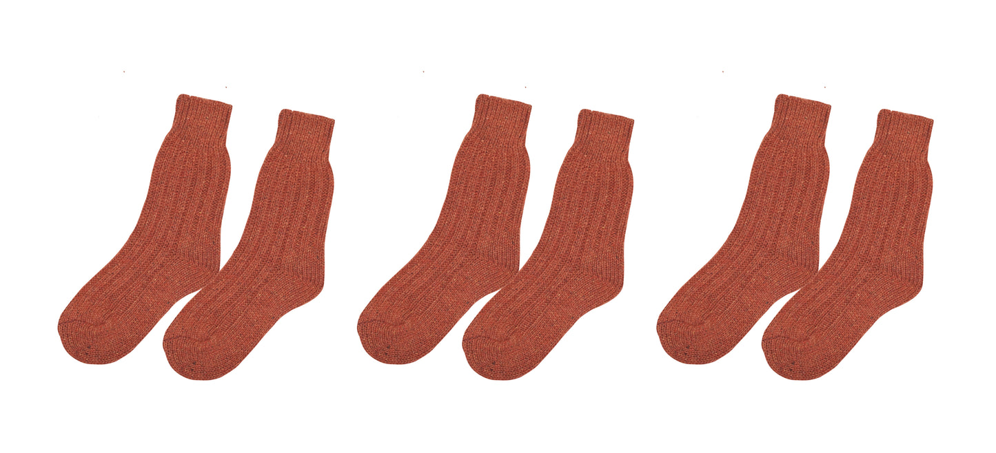 tittimitti® Wool-Silk Blend Women's Socks. 3 Pairs. Made in Italy.