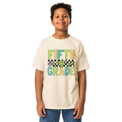 Fifth Grade T-Shirt Retro Skate Natural Shirt, Back to School T-Shirt Kids